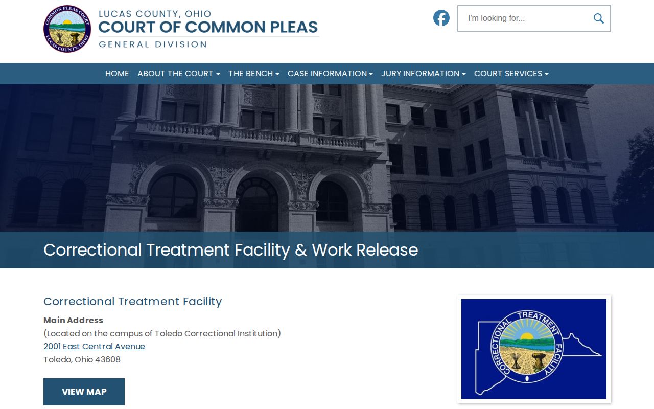 Lucas County Correctional Treatment Facility release and program page